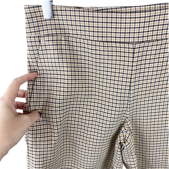 NWT LOFT Plaid Cropped Culotte Capris Wide Leg Size 2 - Picture 4 of 10
